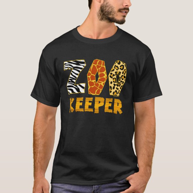Zookeeper Costume Zoo Keeper African Safari Resa Z T Shirt (Framsida)