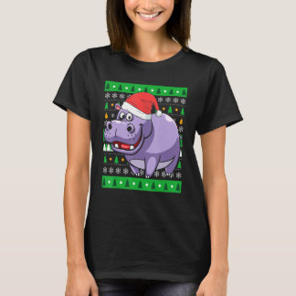 Zookeeper Egypten Animal Hippo Ugly jul T Shirt