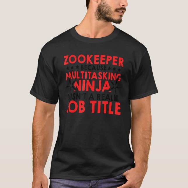 Zookeeper p.g.a. multibad Ninja Animal Ke T Shirt (Framsida)