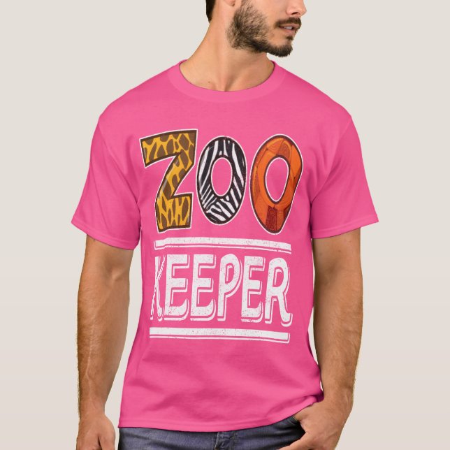 Zookeeper Safari Animal boy T Shirt (Framsida)