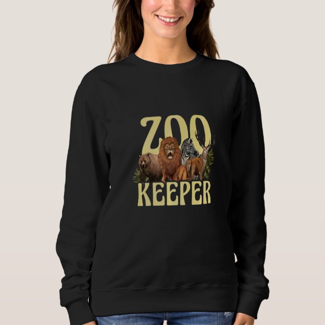 Zookeeper Safari Animal Keeper Zooology Zookeeping T Shirt (Framsida)