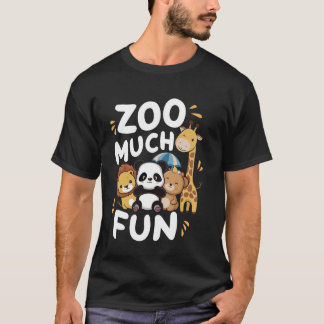 Zookeeper Safari Zoo Mycket Roligt Animals Lejon P T Shirt