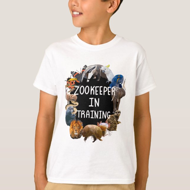 Zookeeper under utbildning t shirt (Framsida)