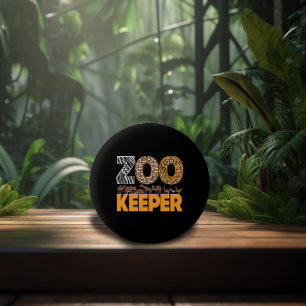 Zookeeper Zoo Animal Explorer Roligt Safari Jungle Knapp