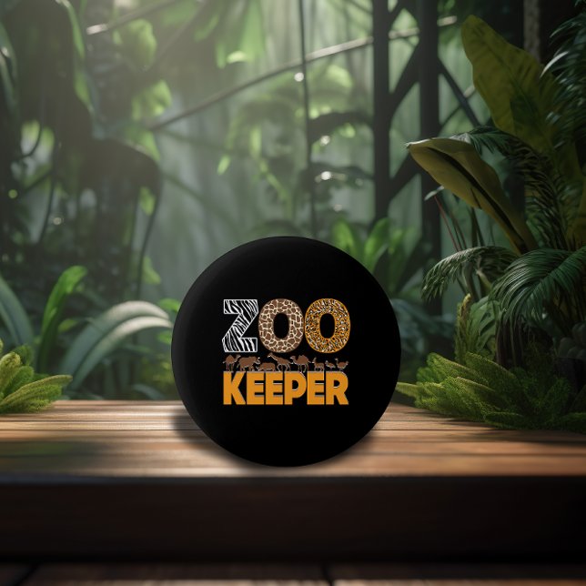 Zookeeper Zoo Animal Explorer Roligt Safari Jungle Knapp (Skapare uppladdad)