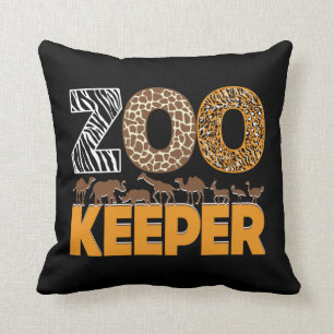 Zookeeper Zoo Animal Explorer Roligt Safari Jungle Kudde