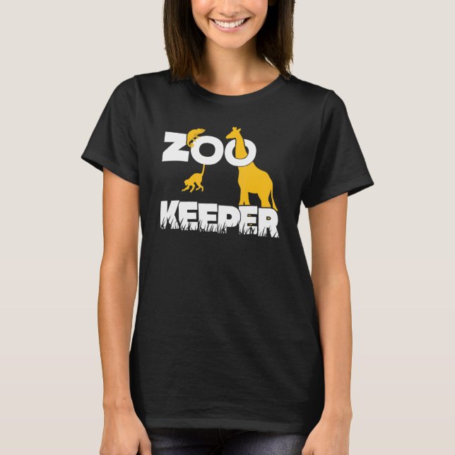 Zookeeper Zoo Animal T Shirt (Framsida)