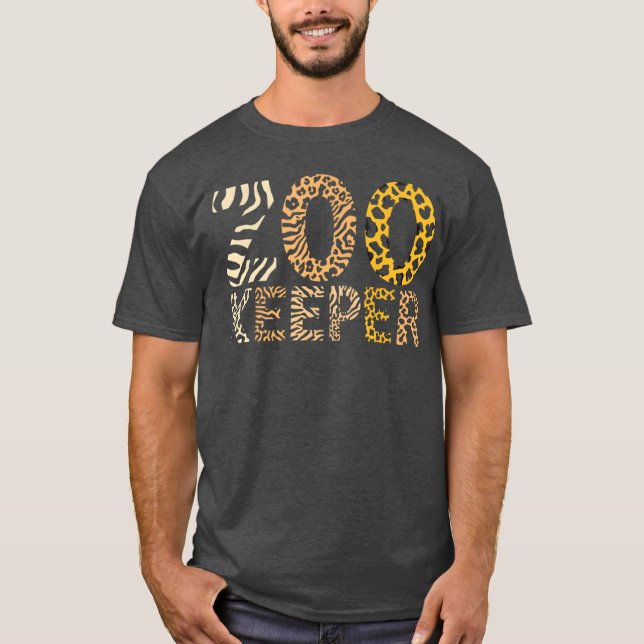 Zookeeper Zoo Animals Safari Zoo Keeper T Shirt (Framsida)