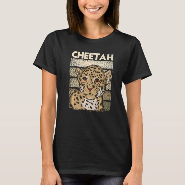 Zookeeping Wildlife Animal Zookeeper Cheetah  2 T Shirt (Framsida)