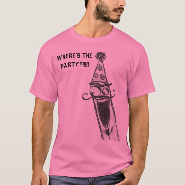 zookie3, VAR ÄR PARTYET?!!!!! Tee Shirt (Framsida)