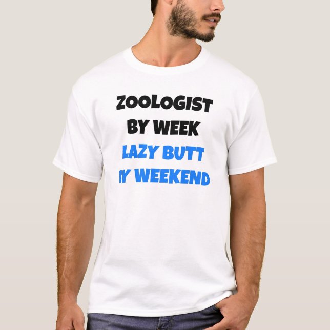 Zoolog by Week Lazy Butt by Helg T Shirt (Framsida)