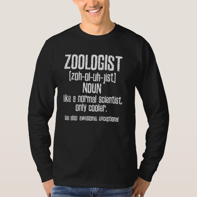 Zoolog Coola Scientist T Shirt (Framsida)