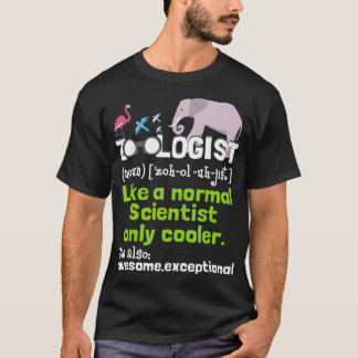 Zoolog Definition Zooology Zookeeper Wildlife T Shirt