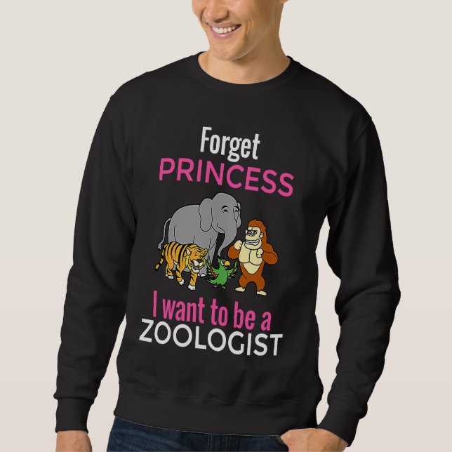 Zoolog Djurskötare Lång Ärmad Tröja (Framsida)