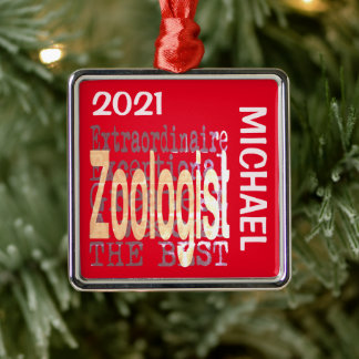 Zoolog Extraordinaire ANPASSNINGSBAR Julgransprydnad Metall