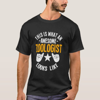 Zoolog Fantastisk Scientist Animal Lover Biolog T Shirt