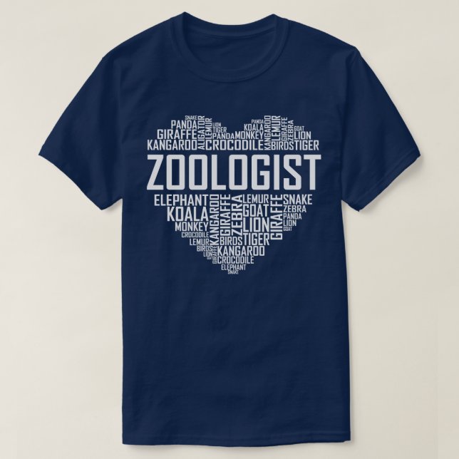 Zoolog Heart T Shirt (Design framsida)