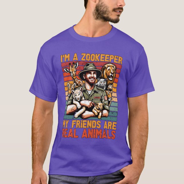 Zoolog Im A Zookeeper min vän Ornitolog T Shirt (Framsida)