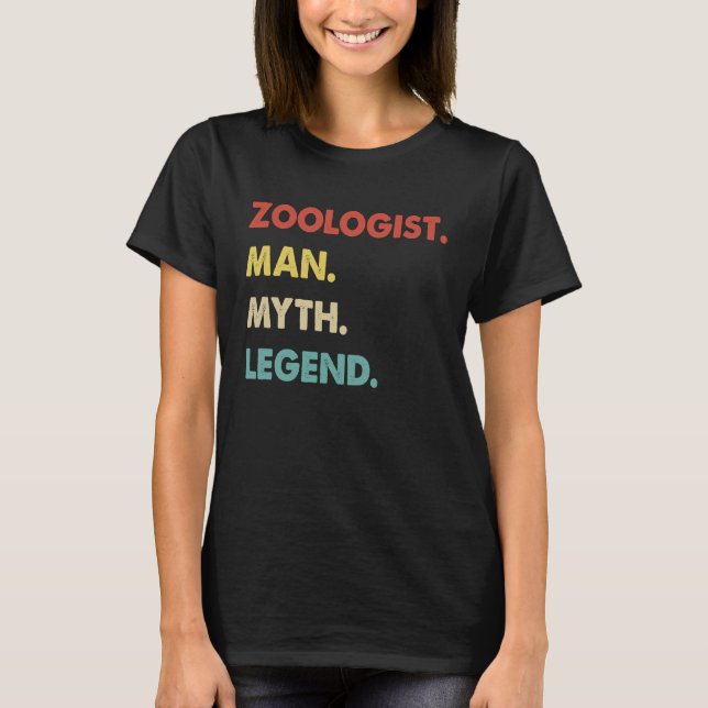 Zoolog Man Myth Legend 1 T Shirt (Framsida)