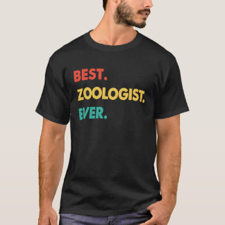 Zoolog Retro Bästa zoolog någonsin T Shirt
