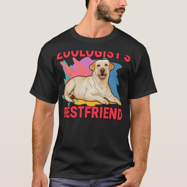 Zoolog S Bestkompis Labrador Retriever Hund Mamma T Shirt (Framsida)
