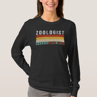 Zoolog yrkestitel yrke arbetare uppskattning t shirt