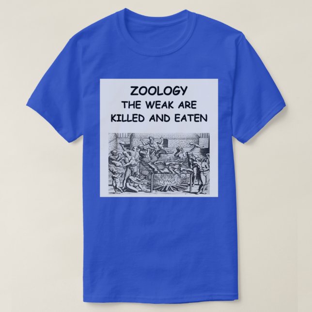 Zoologi Joke 5 T Shirt (Design framsida)
