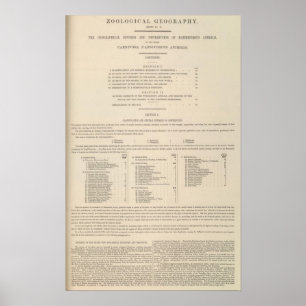 Zoologisk geografiCarnivora Poster