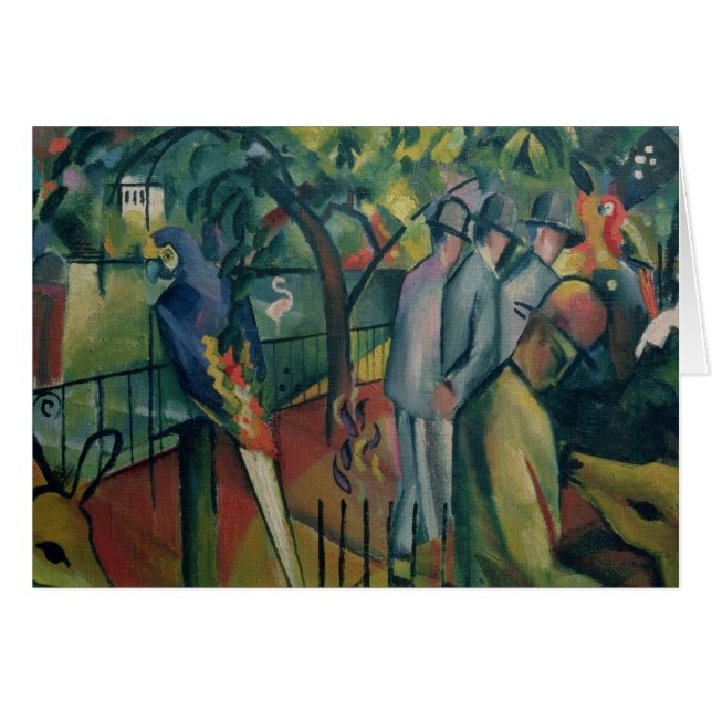 Zoologisk trädgård mig, 1912 hälsningskort (Framsidan Horizontal)