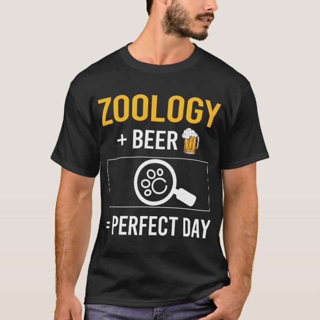 Zoologist för öldag t shirt (Framsida)