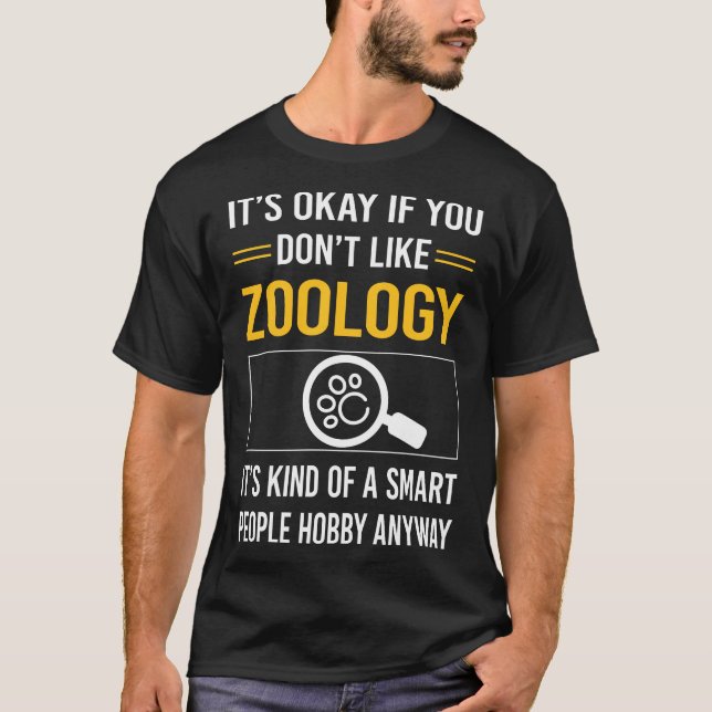 Zoologist för smarta personer t shirt (Framsida)