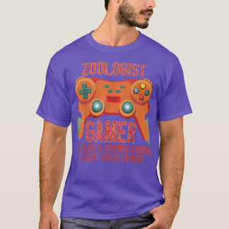 Zoologist Gamer Video Game Controller för Zoologis T Shirt