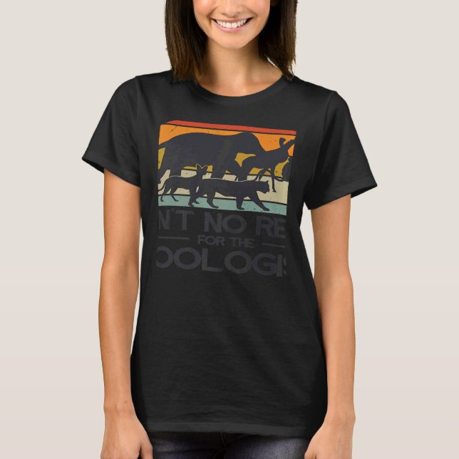 Zoologist Zookeeping Wildlife Zoology Employee T Shirt (Framsida)