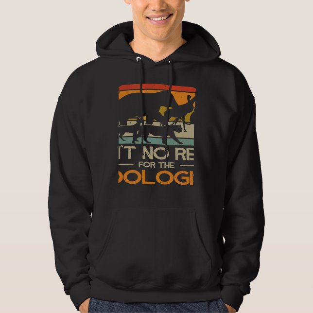 Zoologist Zookeeping Wildlife Zoology Zoo Employee Hoodie (Framsida)