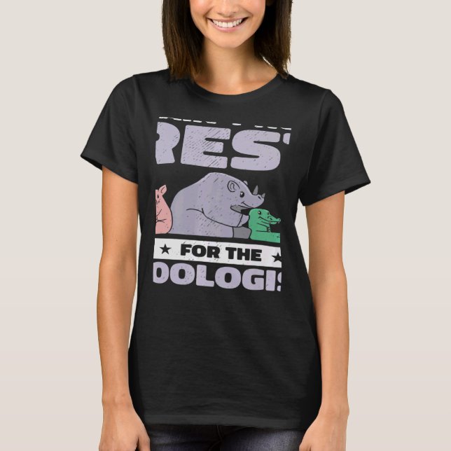 Zoologist Zookeeping Wildlife Zoology Zoo Employee T Shirt (Framsida)