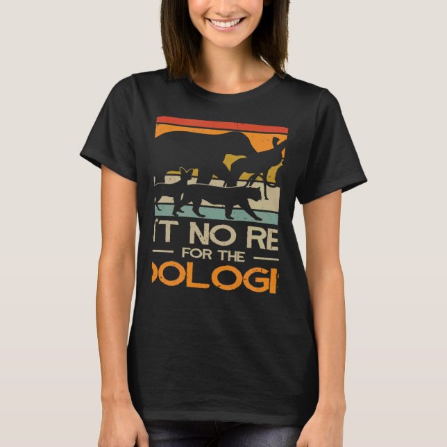 Zoologist Zookeeping Wildlife Zoology Zoo Employee T Shirt (Framsida)