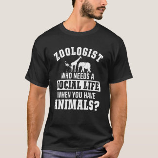 Zoologist Zookeeping Zoo Wildlife Nature Zoology T Shirt