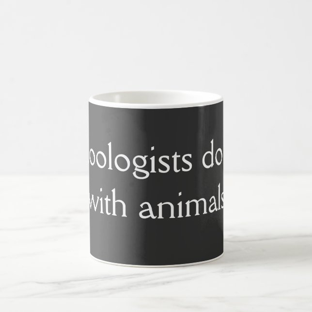Zoologists gör det kaffemugg (Center)