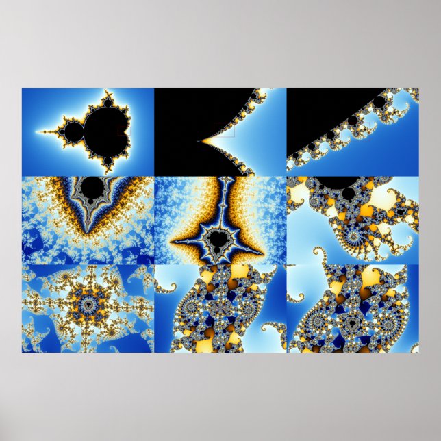 Zoom04 Sammansatt 8 +Boxes Blue Poster (Framsidan)