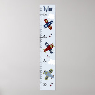 Zoom Aircraft Growth Chart Behålla vid 8x44! Poster