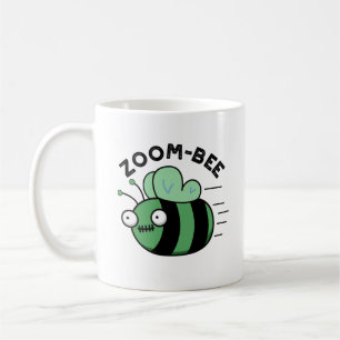 Zoom-bee Funny Halloween Zombie Bee Pun Kaffemugg
