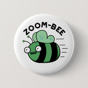 Zoom-bee Funny Halloween Zombie Bee Pun Knapp