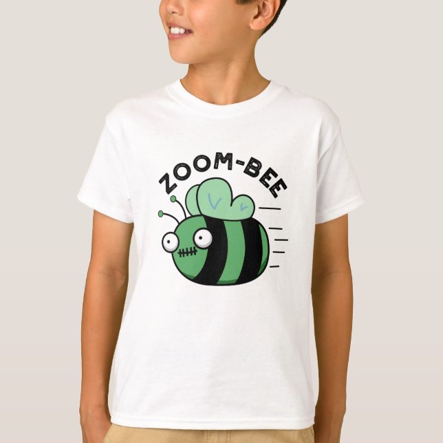 Zoom-bee Funny Halloween Zombie Bee Pun T Shirt (Framsida)