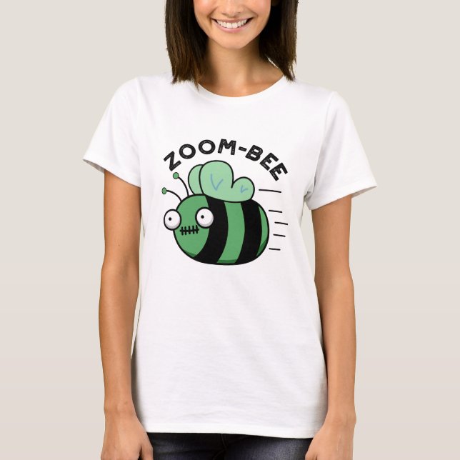 Zoom-bee Funny Halloween Zombie Bee Pun T Shirt (Framsida)
