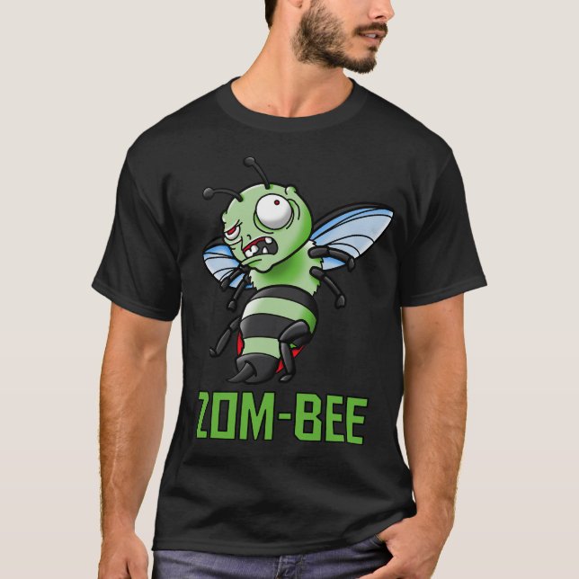 Zoom-bee Halloween Funny Zombie Bee Puns T Shirt (Framsida)