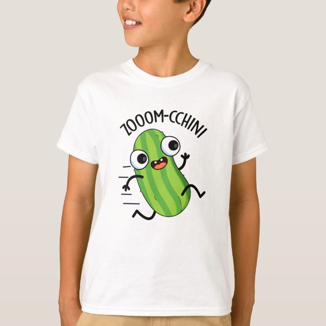 Zoom-cchini Funny Zucchini Pun T Shirt (Framsida)