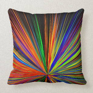 Zoom Färg Boom Regnbåge Multicolor Kudde