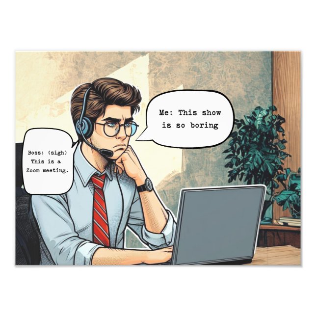 Zoom Gloom Wall Art Fototryck (Framsidan)