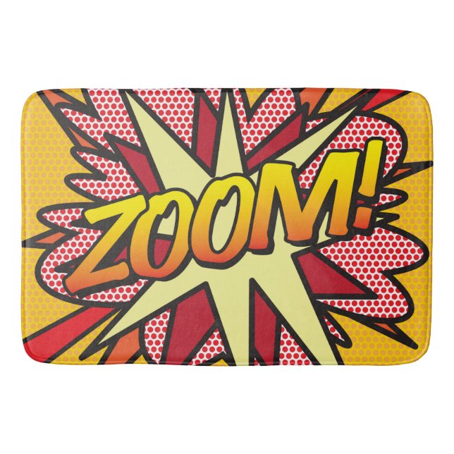 ZOOM Kul Retro Serietidning Popkonst Badrumsmatta (Framsidan)