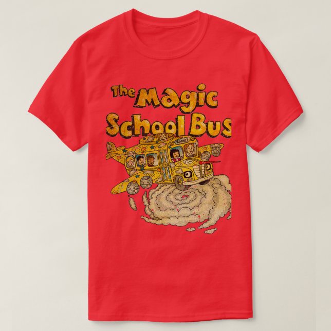 ZOOM MAGIC SCHOOL BUSS RETRO T SHIRT (Design framsida)